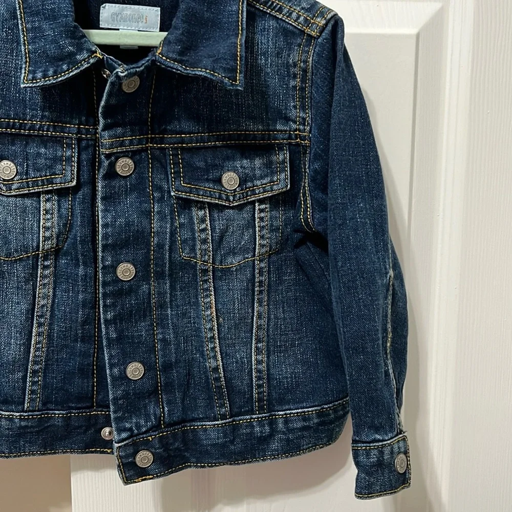 Gymboree Toddler Denim Jean Jacket 3T boy girl excellent condition like new - Picture 2 of 6